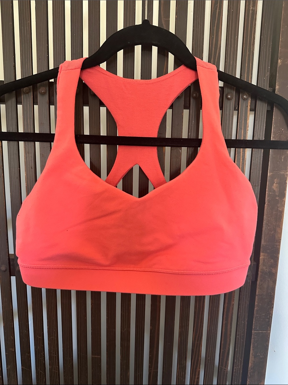 Lululemon Women’s Coral Racerback Sports Bra - Comfortable Support